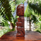 Tahitian Tiki Figure | Stained 12"