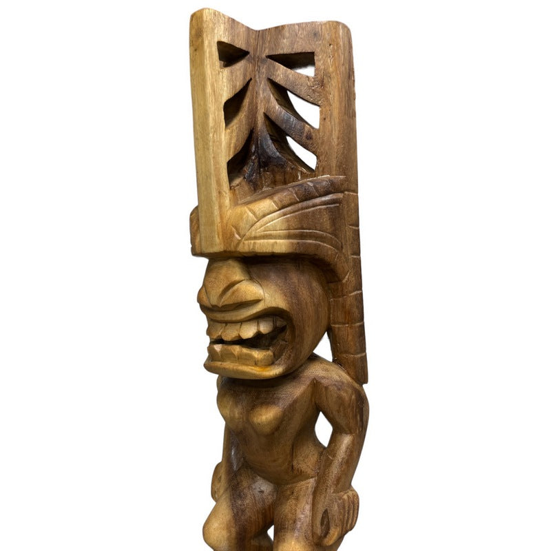Akua Kai | Hand-Carved Hawaiian Tiki God 20