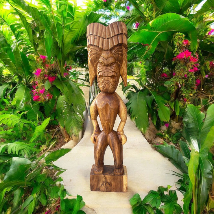 Ku | Traditional Hawaiian Tiki 40"