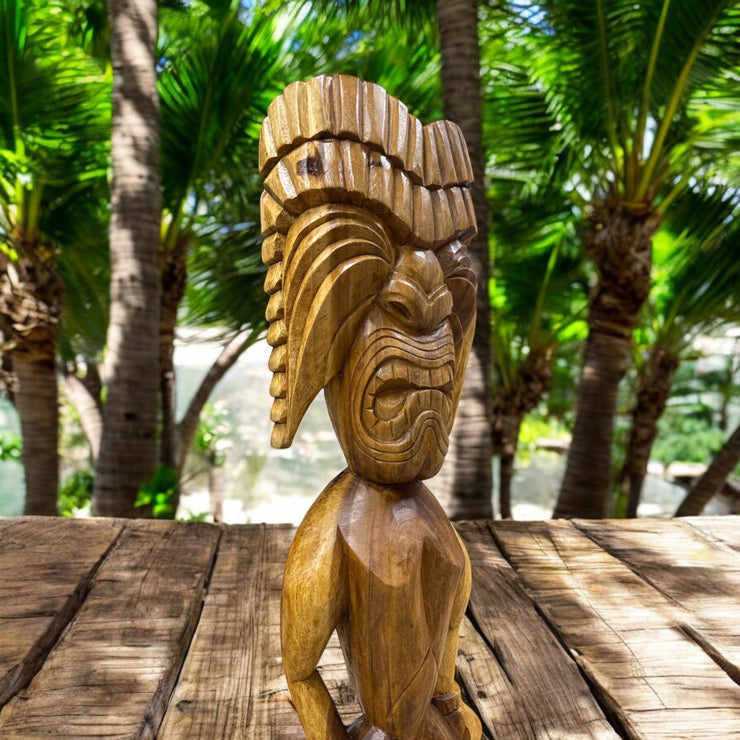 Ku | Traditional Hawaiian Tiki 40" Makana Hut