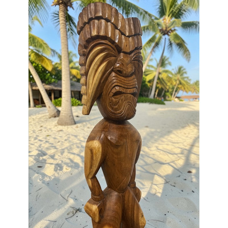 Ku | Traditional Hawaiian Tiki  40"