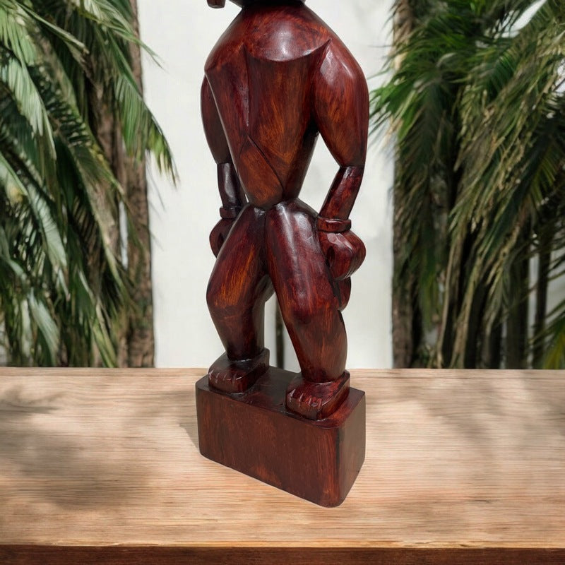 Ku | Traditional Hawaiian Tiki 40" (Bombay Mahogany)