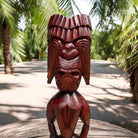 Ku | Traditional Hawaiian Tiki 40" (Bombay Mahogany)