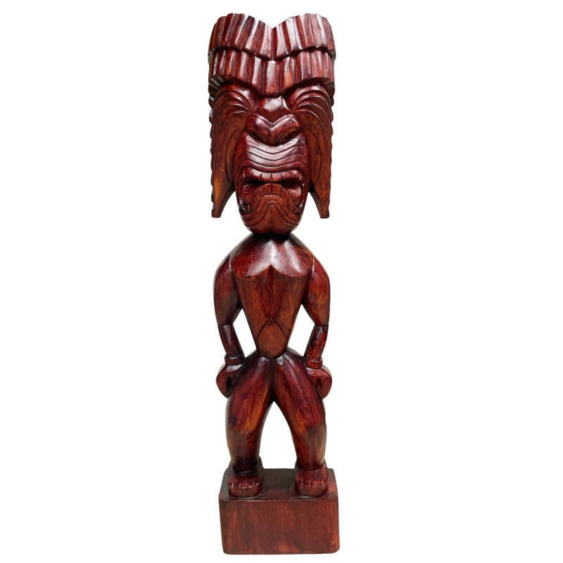 Ku Warrior Tiki Hawaiian Statue Polynesian Wall Sculpture Mask Tropical Bar buy 40