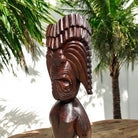 Ku | Traditional Hawaiian Tiki 40" (Mahogany)