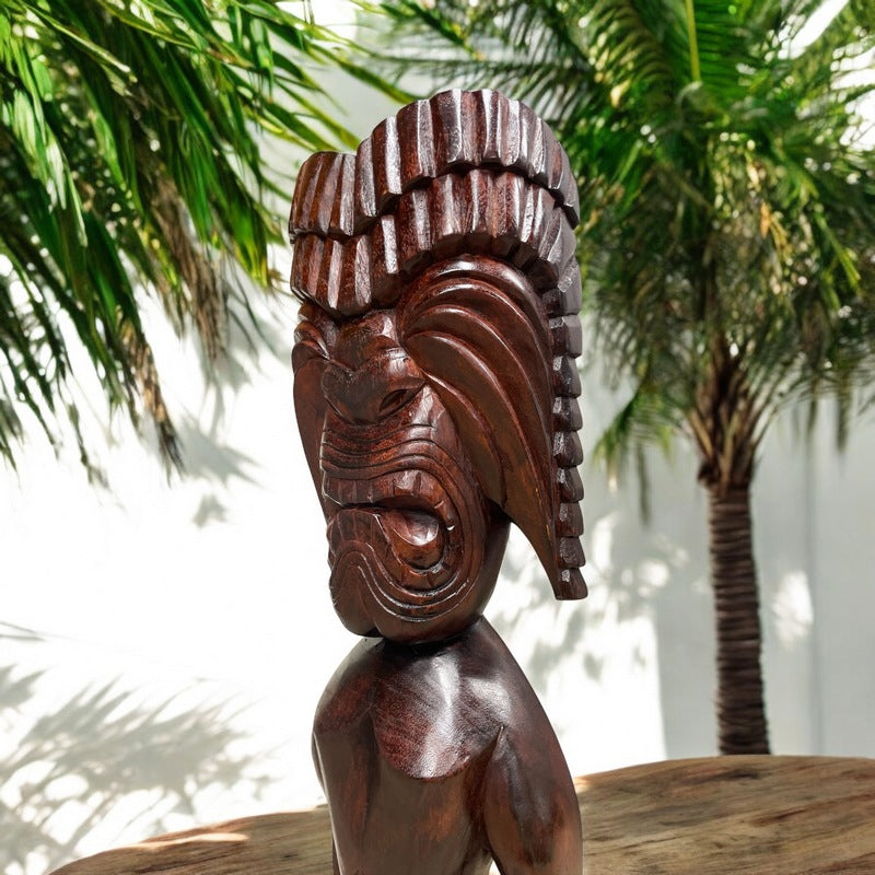 Ku | Traditional Hawaiian Tiki 40" (Mahogany)