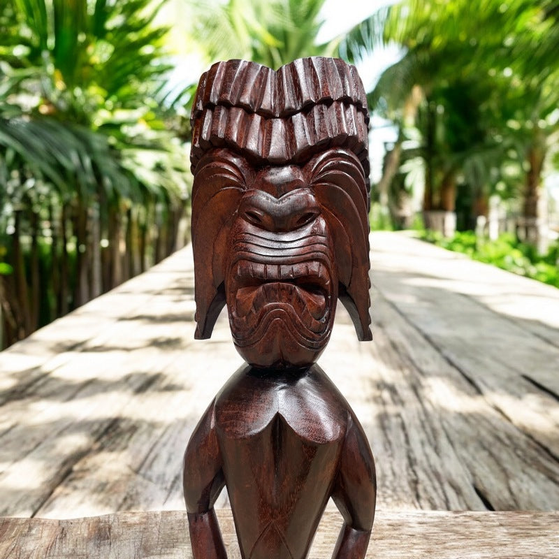 Ku | Traditional Hawaiian Tiki 40" (Mahogany)