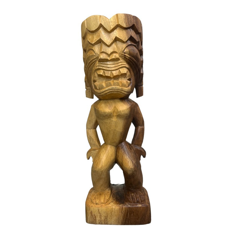 Ku | Traditional Hawaiian Museum Tiki  20"