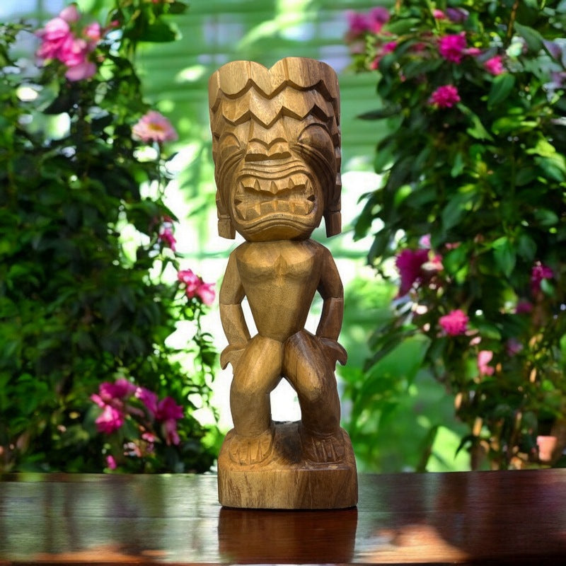 Ku | Traditional Hawaiian Museum Tiki  20"