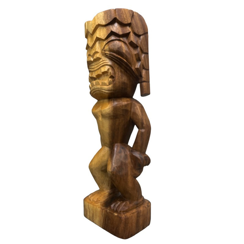 Ku | Traditional Hawaiian Museum Tiki  20"