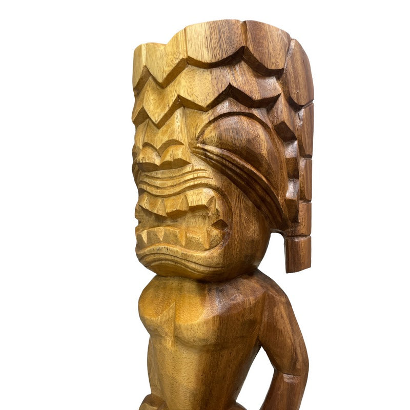 Ku | Traditional Hawaiian Museum Tiki  20"