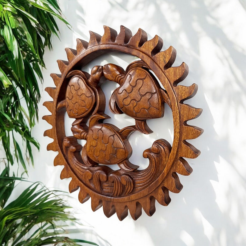 Honu (Sea Turtle) | Tropical Wall Plaque 12"