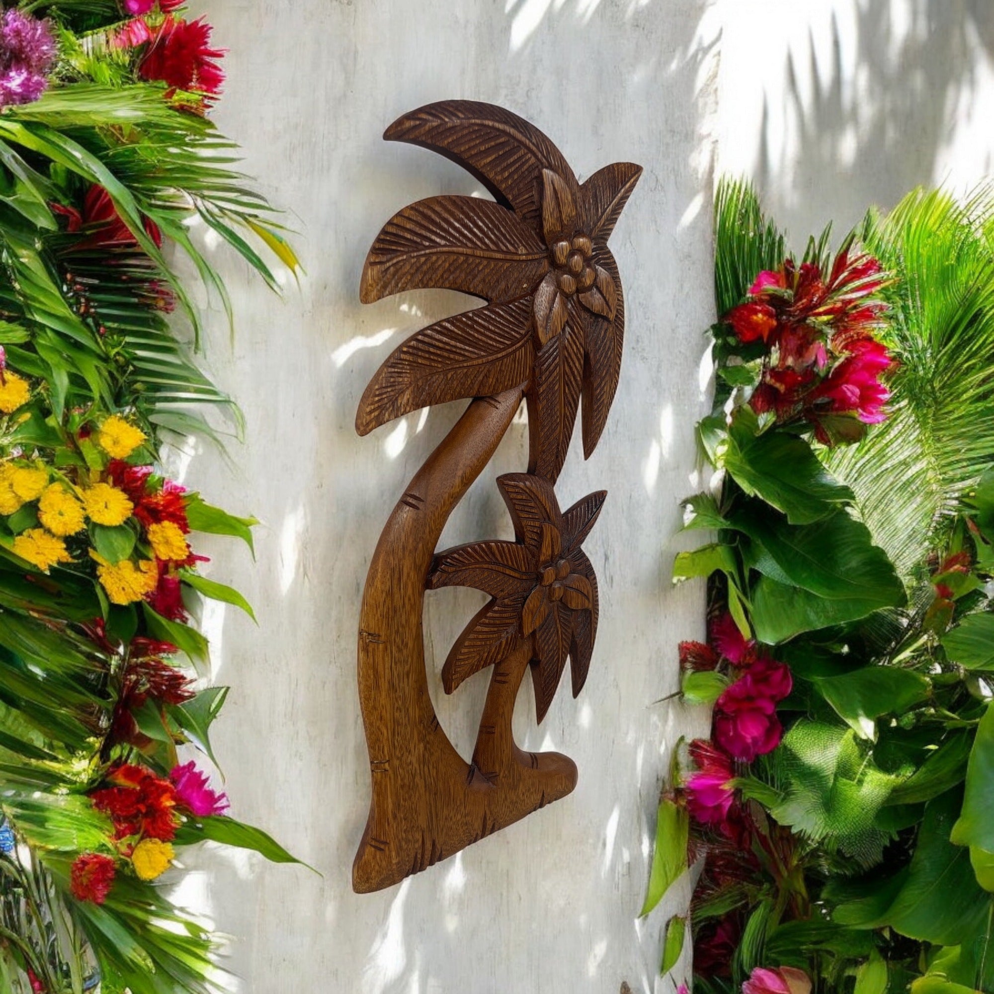 Hawaiian Palm Trees Wall Plaque 16