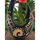 Hawaiian Black Fish Hook w/ Engravings | Hawaiian Home 12"
