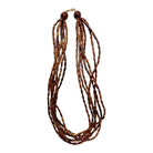 7 Strand Koa Rice Bead Necklace
