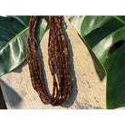 7 Strand Koa Rice Bead Necklace