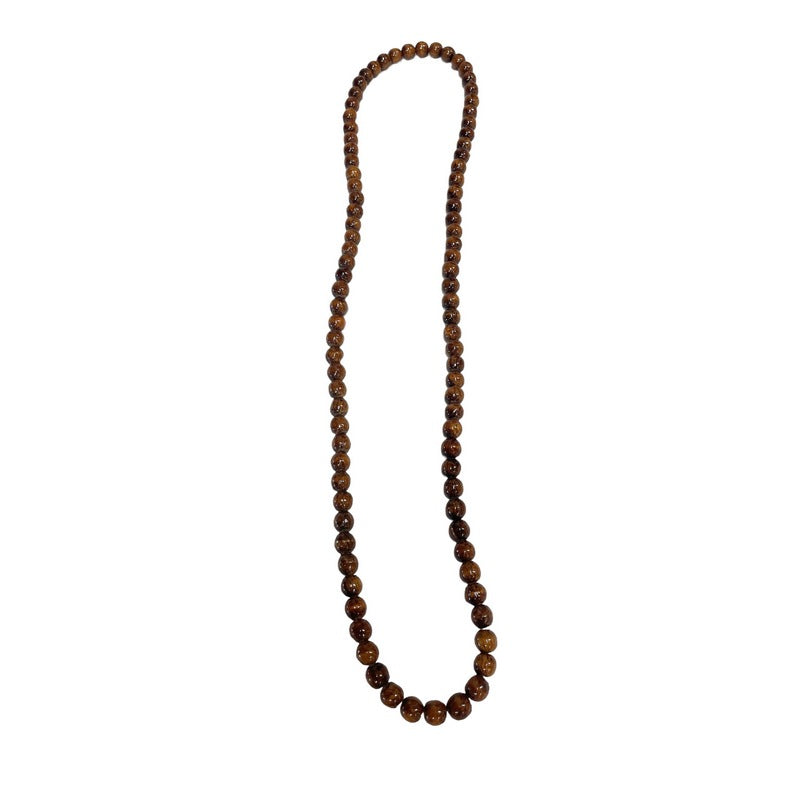 Hawaiian Koa Wood Necklace or Bracelet 32" | 8mm Beads