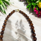 Hawaiian Koa Wood Necklace | 8mm Beads