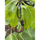 Hawaiian Koa Makau with Engravings | Fish Hook Necklace