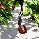 Hawaiian Koa Makau | Fish Hook Necklace