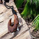 Hawaiian Koa Makau | Fish Hook Necklace