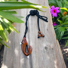 Shark Koa and Bone Necklace