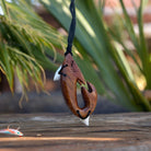 Shark Koa and Bone Necklace