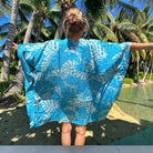 Beach Cover-Up | Monstera Leaves OCEAN
