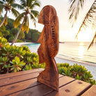 Polynesian Carved Wall Plaque 16"