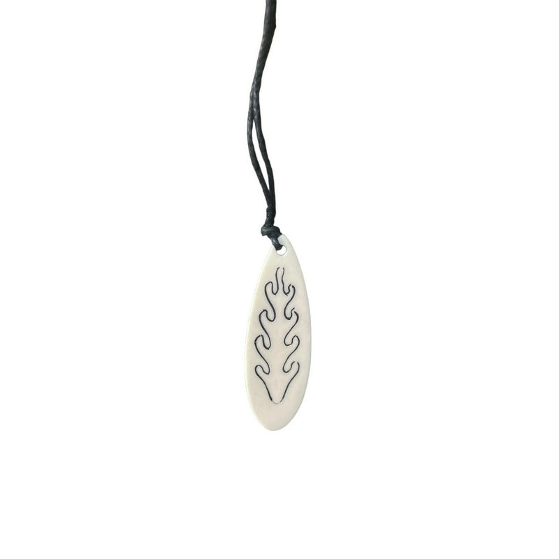 Surfboard with Flame | Necklace