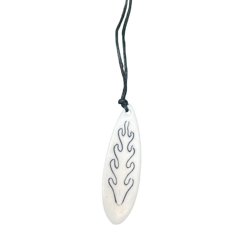 Surfboard with Flame | Necklace