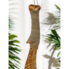 Polynesian Fish Hook w/ Engravings | Home Décor 15"