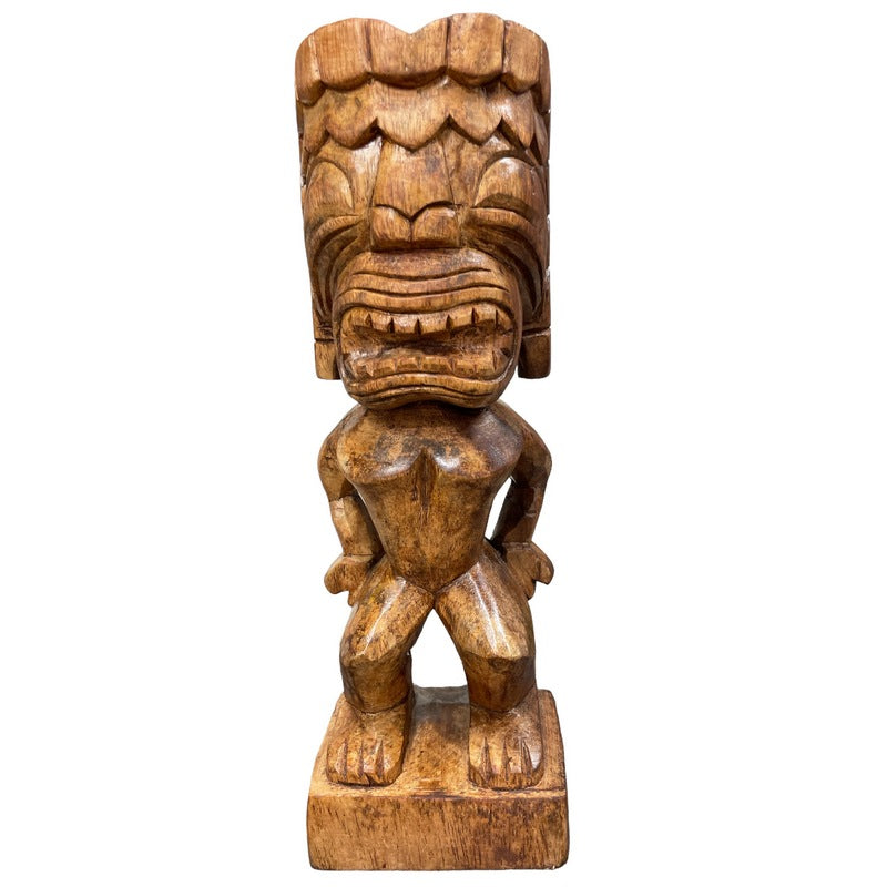 Ku Tiki God | Traditional Hawaiian Replica  12" (Stained)