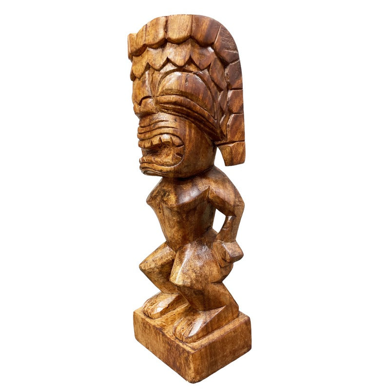 Ku Tiki God | Traditional Hawaiian Replica  12" (Stained)