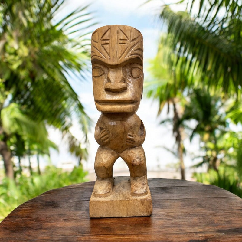 Tahitian Tiki Figure | Polynesian Replica 8"