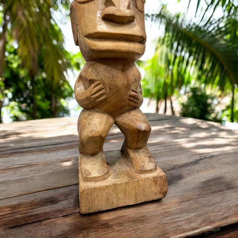 Tahitian Tiki Figure | Polynesian Replica 8"