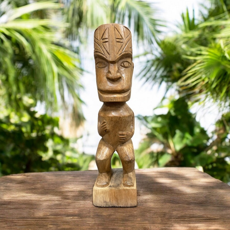 Tahitian Tiki Figure | Polynesian Replica 12"