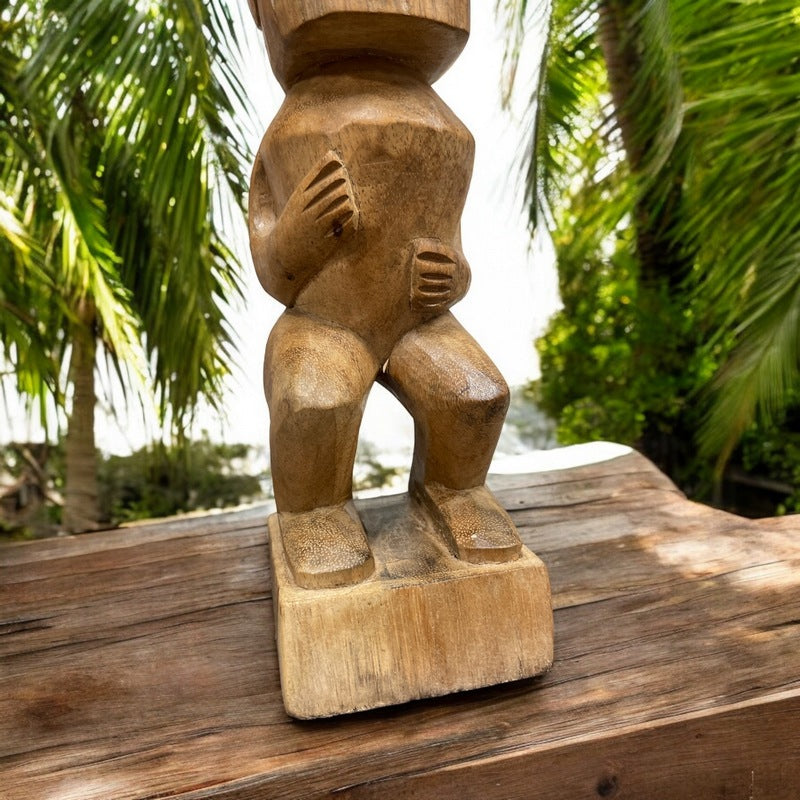 Tahitian Tiki Figure | Polynesian Replica 12"