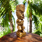 Tahitian Tiki Figure | Polynesian Replica 12" (Stained)