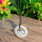 Wave with Engravings | Bone Necklace