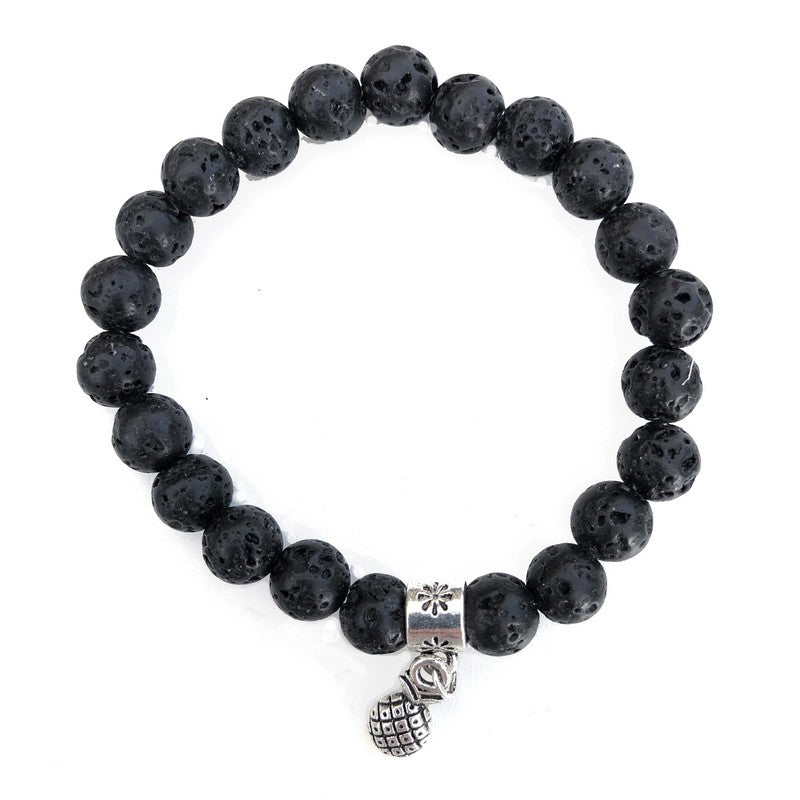 Lava with Seven Chakra Beads Bracelet – TJORI