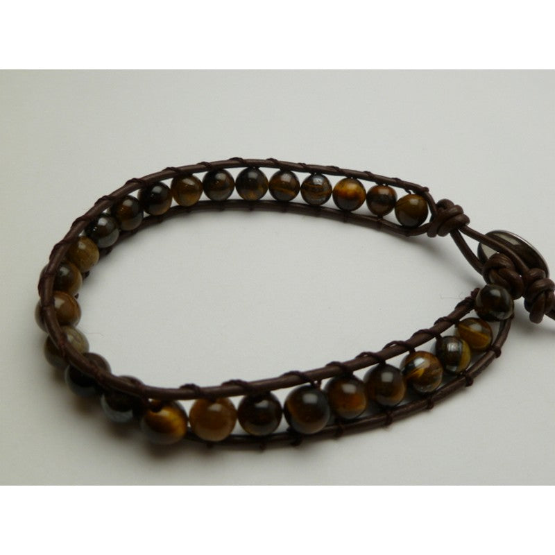 Koa Wood Bead Bracelet 12mm