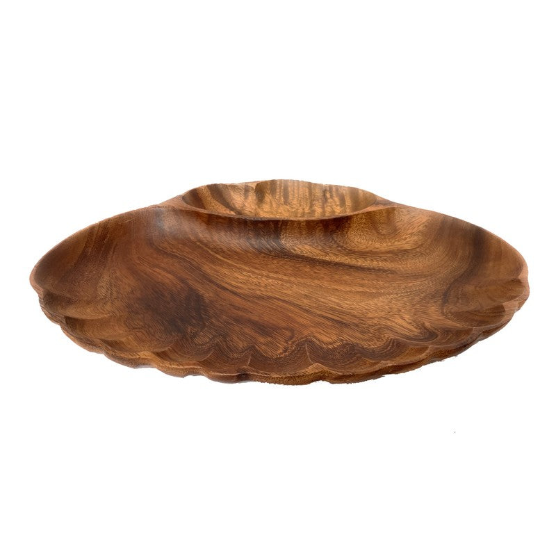 Acacia Wood Shell Tray