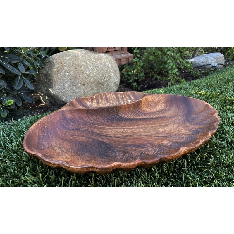Acacia Wood Shell Tray