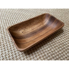 Acacia Wood Rectangular Bowl
