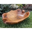 Double Honu Wooden Bowl 16" (Stained)