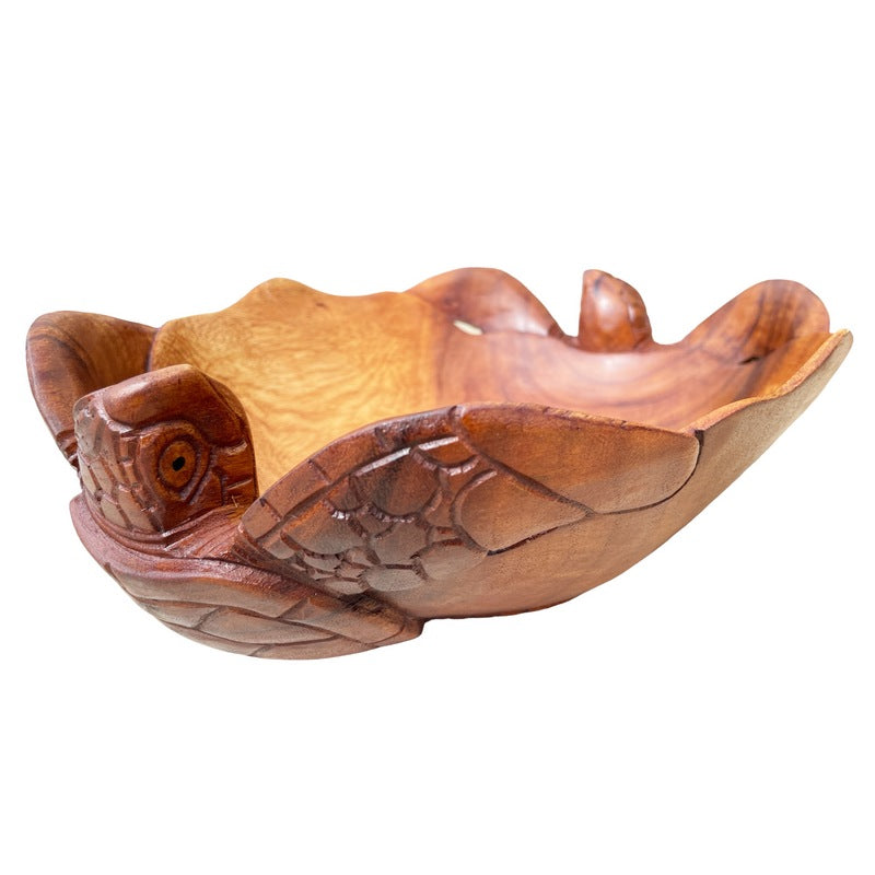 Double Honu Wooden Bowl 16"