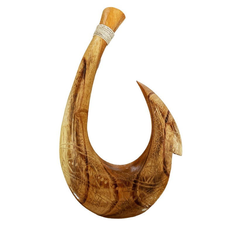 Hawaiian Fish Hook w/ Engravings | Hawaiian Home 12"