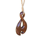 Koa Wood Twist Necklace