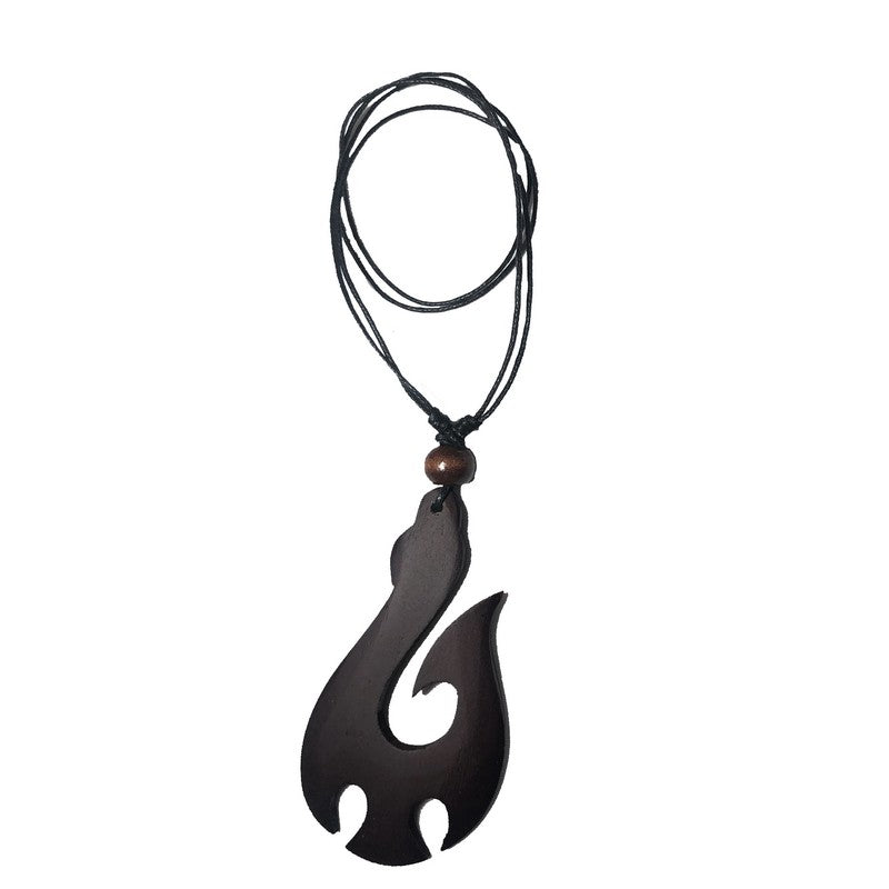 Wooden Hei-Matau Necklace